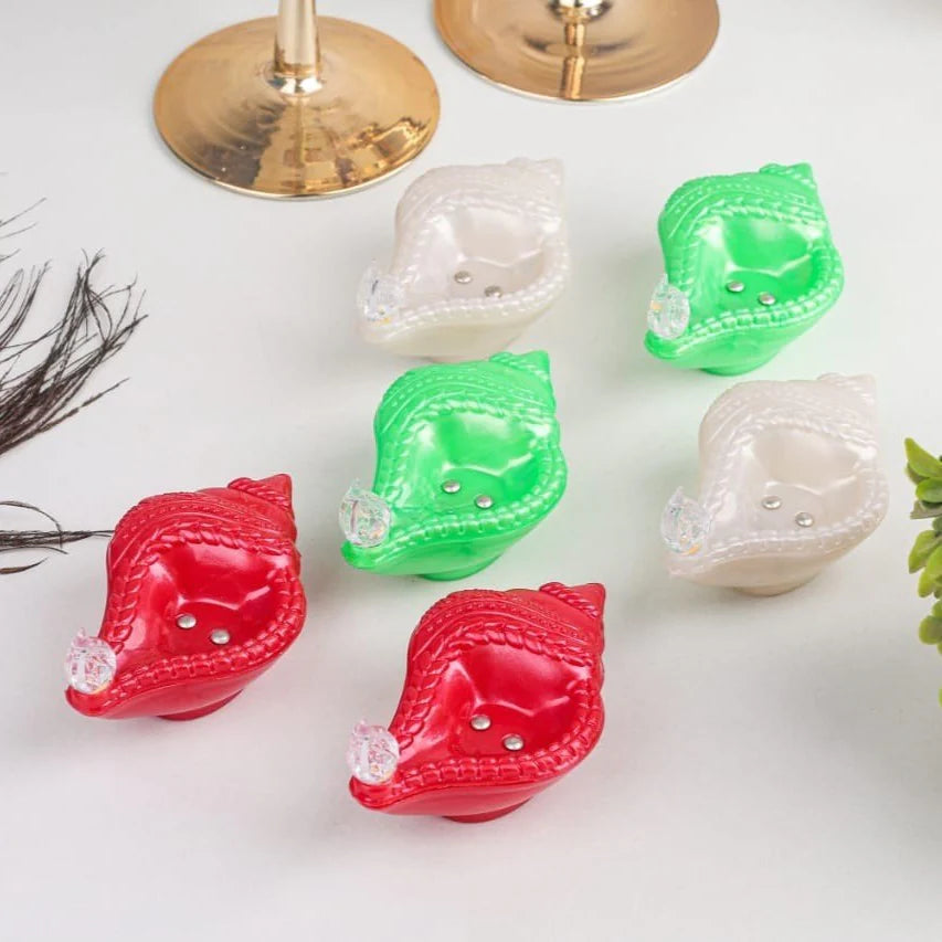 Shankh Water Sensor Diya Pack of 12
